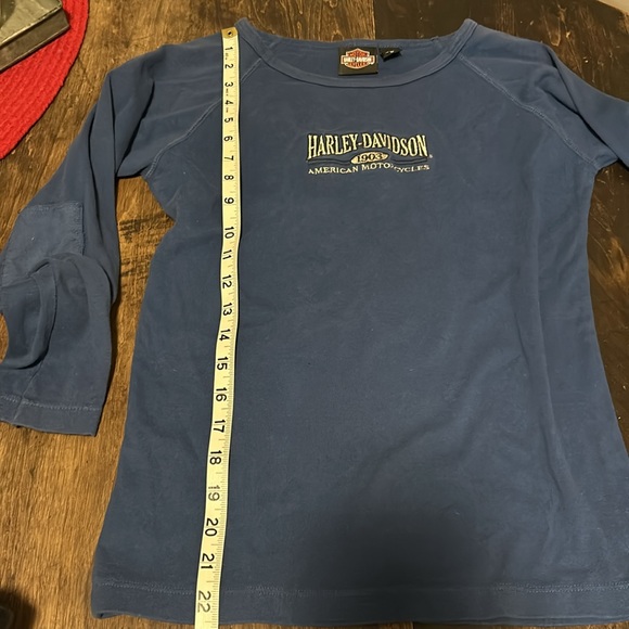 Harley Davidson long sleeve with patchwork elbows - size small used Bloomington - Picture 8 of 10